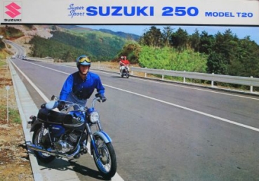 Suzuki 250 Model T20 Modelprogram 1975 Motorbikebrochure (9150)